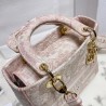 Dior Medium Lady D-Lite Bag In Pink Toile de Jouy Embroidery 267