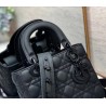 Dior Lady Dior My ABCDior Bag In Black Ultra Matte Calfskin 337