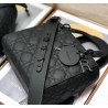 Dior Lady Dior My ABCDior Bag In Black Ultra Matte Calfskin 337