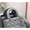 Dior Lady Dior My ABCDior Bag In Grey Ultramatte Calfskin 243