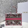 Dior Small Book Tote In Multicolor Butterfly Embroidery 278