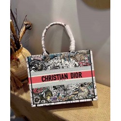 Dior Small Book Tote In Multicolor Dior Constellation Embroidery 333