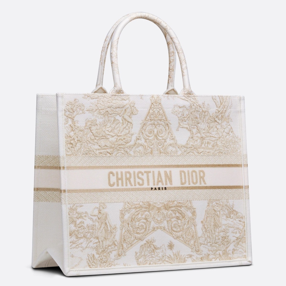 Dior Book Tote Bag In Dior Around the World Stella Embroidery 396