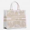 Dior Book Tote Bag In Dior Around the World Stella Embroidery 396