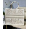 Dior Book Tote Bag In Dior Around the World Stella Embroidery 396