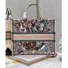 Dior Book Tote Bag In Multicolor La Force Embroidery 424