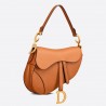 Dior Saddle Bag In Brown Grained Calfskin 509