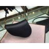 Dior Mini Saddle Bag In Black Grained Calfskin 552