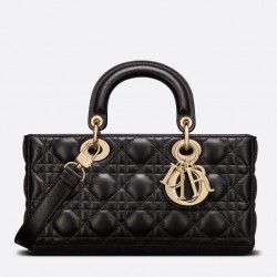 Dior Lady D-Joy Bag In Black Cannage Lambskin 472