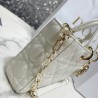 Dior Lady D-Joy Bag In White Cannage Lambskin 511