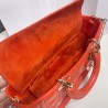Dior Lady D-Joy Bag In Orange Cannage Lambskin 823