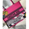 Dior Medium Book Tote Bag In Toile de Jouy Zoom Pop Embroidery 957