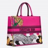 Dior Large Book Tote Bag In Toile de Jouy Zoom Pop Embroidery 992