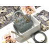 Dior Mini Lady Dior Bag In Grey Cannage Lambskin 769