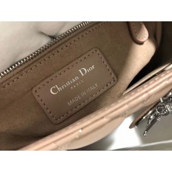 Dior Medium Lady Dior Bag In Blush Cannage Lambskin 903