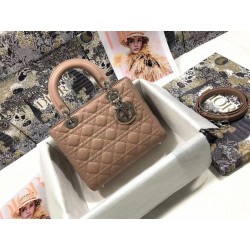 Dior Medium Lady Dior Bag In Blush Cannage Lambskin 903