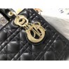 Dior Medium Lady Dior Bag In Black Cannage Lambskin 298