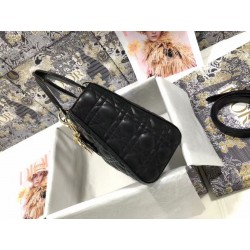 Dior Medium Lady Dior Bag In Black Cannage Lambskin 298