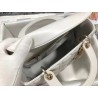 Dior Medium Lady Dior Bag In White Cannage Lambskin 347