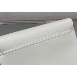 Dior Small Bobby Bag In White Calfskin 979