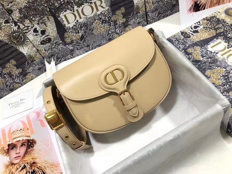 Dior Medium Bobby Bag In Beige Calfskin 016