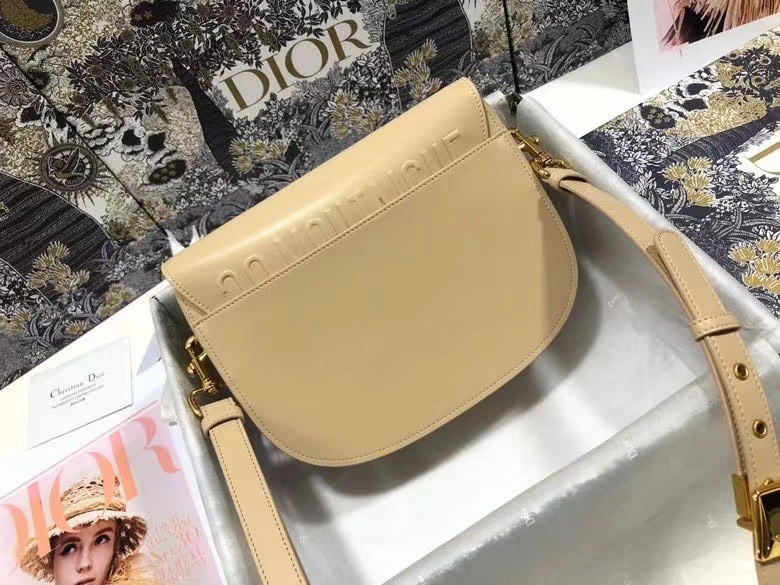 Dior Medium Bobby Bag In Beige Calfskin 016