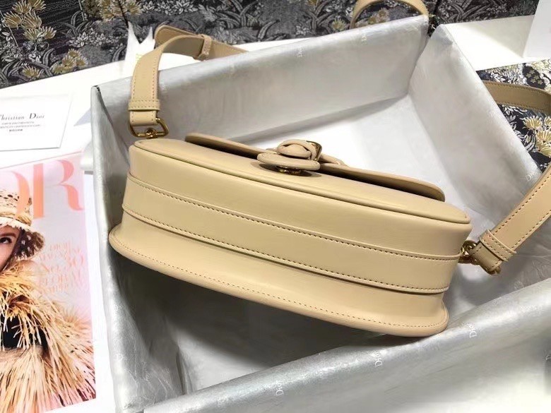 Dior Medium Bobby Bag In Beige Calfskin 016