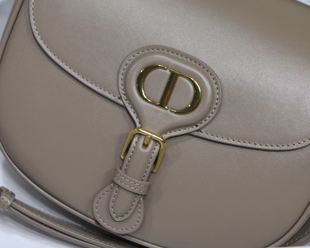 Dior Medium Bobby Bag In Warm Taupe Calfskin 577
