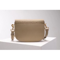 Dior Medium Bobby Bag In Beige Grained Calfskin 608