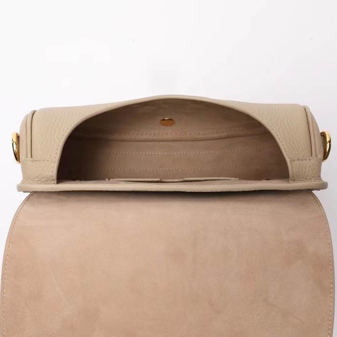 Dior Medium Bobby Bag In Beige Grained Calfskin 608
