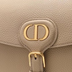 Dior Medium Bobby Bag In Beige Grained Calfskin 608