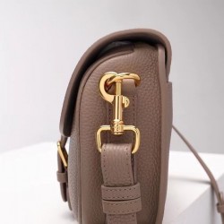 Dior Medium Bobby Bag In Warm Taupe Grained Calfskin 677