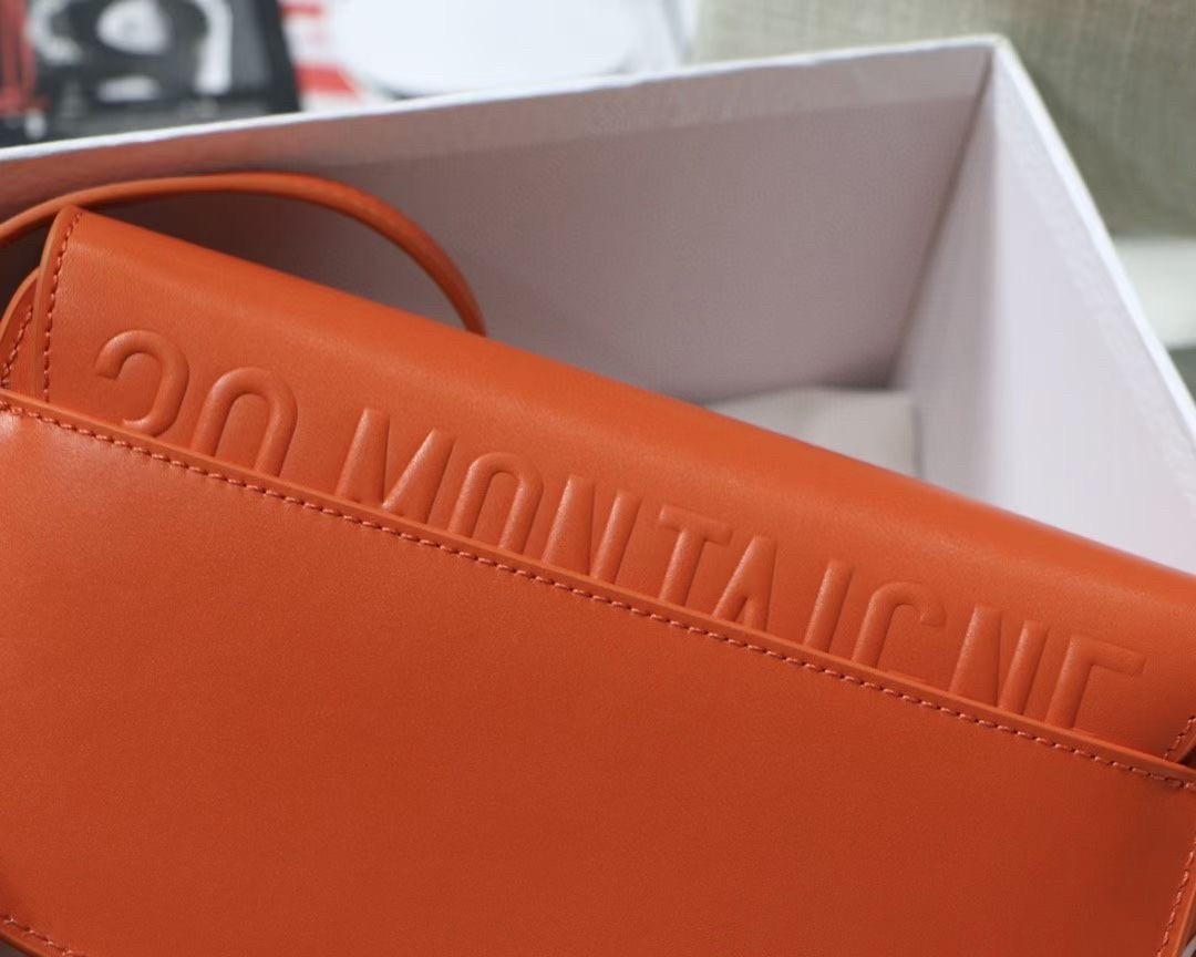 Dior Bobby East-West Bag In Orange Box Calfskin 752