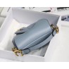 Dior Micro Saddle Bag In Grey Goatskin 065