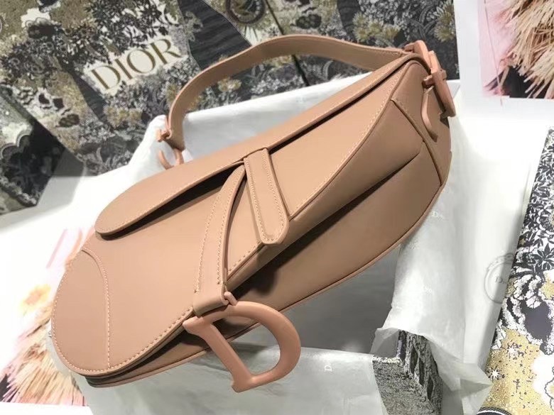 Dior Saddle Bag In Blush Ultramatte Calfskin 846