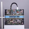 Dior Large Book Tote In Blue D-Constellation Embroidery  248