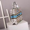 Dior Large Book Tote In Latte D-Constellation Embroidery 266