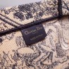 Dior Book Tote Bag In Blue Toile De Jouy Canvas 698