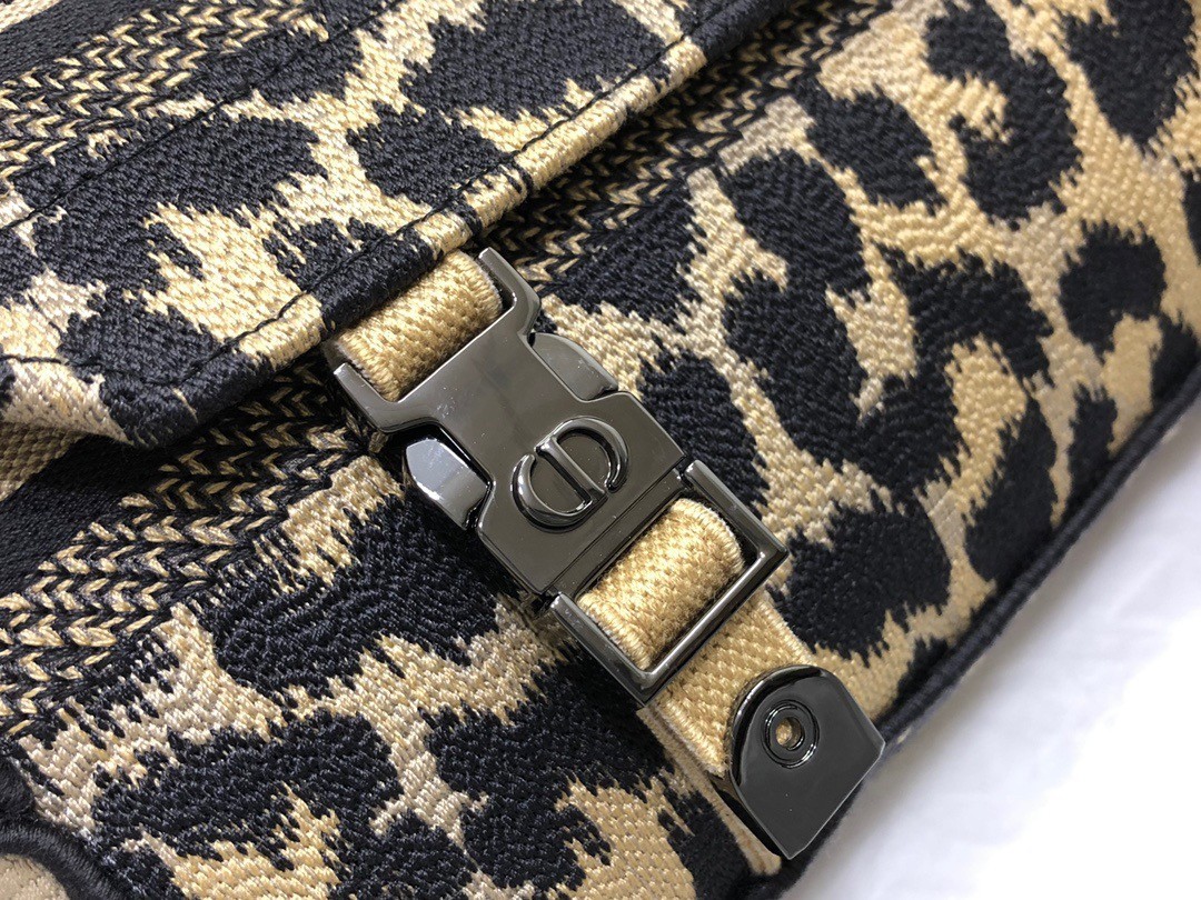 Dior Diorcamp Small Messenger Bag In Beige Mizza Embroidery 079