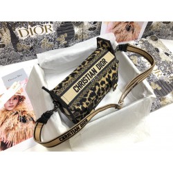 Dior Diorcamp Small Messenger Bag In Beige Mizza Embroidery 079