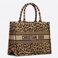 Dior Medium Book Tote In Beige Multicolor Mizza Embroidery 150