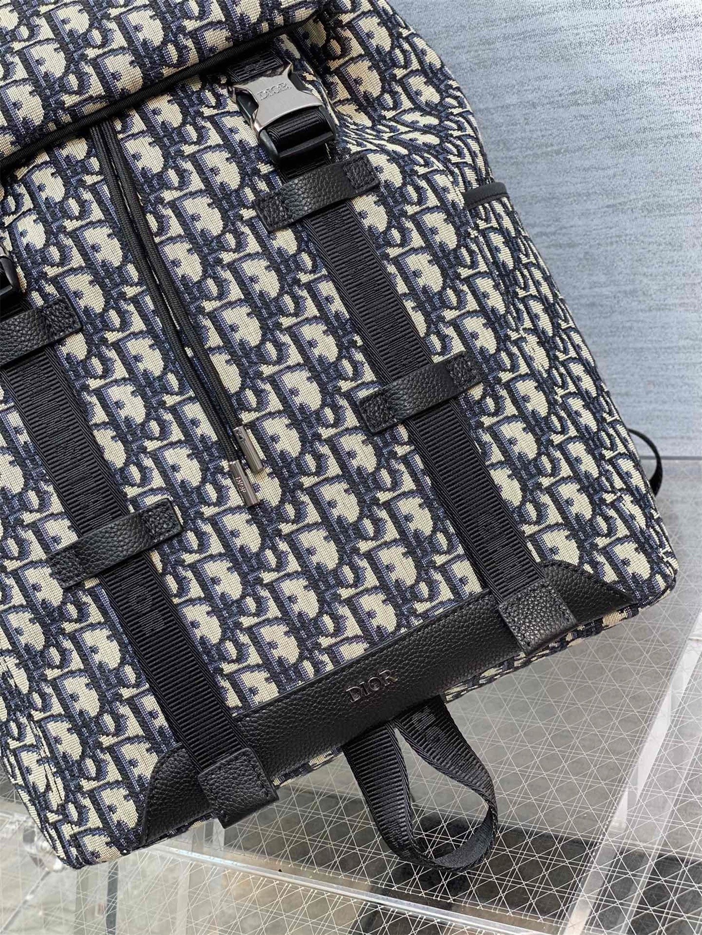 Dior Explorer Backpack In Black Dior Oblique Jacquard 275