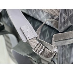 Dior Hit the Road Backpack In Gray CD Diamond Canvas 310