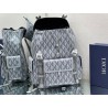 Dior Hit the Road Backpack In Gray CD Diamond Canvas 310