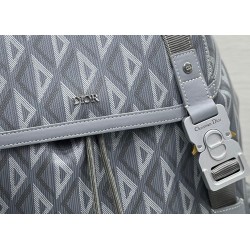 Dior Hit the Road Backpack In Gray CD Diamond Canvas 310