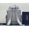 Dior Hit the Road Backpack In Gray CD Diamond Canvas 310