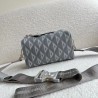 Dior Lingot Messenger Bag In Gray CD Diamond Canvas 330