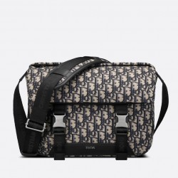 Dior Explorer Messenger Bag In Black Dior Oblique Jacquard 366