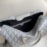 Dior Lingot 50 Duffle Bag In Gray CD Diamond Canvas 394