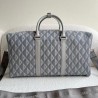 Dior Lingot 50 Duffle Bag In Gray CD Diamond Canvas 394